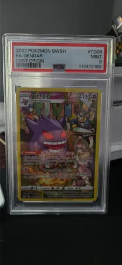 2022 Pokemon Sword & Shield Lost Origin #TG06 Fa/Gengar Lost Origin PSA 9 - Image 1