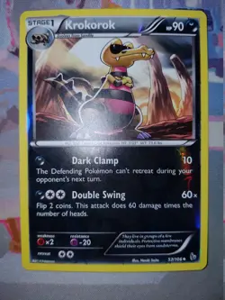 Krokorok 57/106 Reverse Holo – XY: Flashfire (2014) – LP - Image 1
