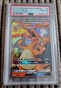 The Pokemon Company Charizard GX 9/68 Hidden Fates Holo EN PSA 8 - Image 1