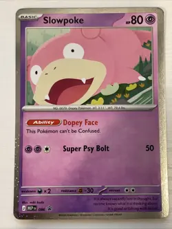 Pokemon TCG - Slowpoke Promo MEP 086 Pitch Black Checklane - NM - Image 1