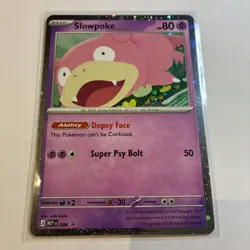 Pokemon TCG - Slowpoke Promo MEP 086 Pitch Black Checklane - NM - Image 1