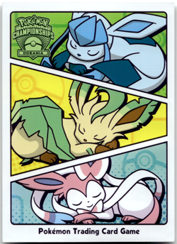 1x Glaceon Leafeon Sylveon Championships Oceania Individual Pokemon Card Sleeve - Image 1