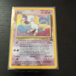 Pokemon Mew TCG Black Star Holo Card 9 WOTC Promo - Image 1