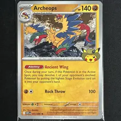 ARCHEOPS Chicago Field Museum Fossil Exhibit Pokemon Promo Card Limited SEALED - Image 1