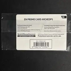 ARCHEOPS Chicago Field Museum Fossil Exhibit Pokemon Promo Card Limited SEALED - Image 2