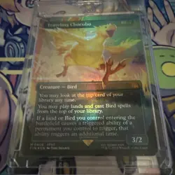 Traveling Chocobo (borderless) FOIL FF MTG - Image 1