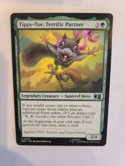 NM/LP Tippy-Toe, Terrific Partner - Commander: Marvel Super Heroes | MtG - Image 1
