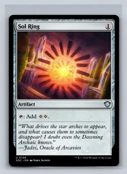 Sol Ring 128 Uncommon Commander: Secrets of Strixhaven Magic: The Gathering NM - Image 1