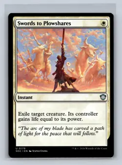 Swords to Plowshares 179 Commander: Secrets of Strixhaven Magic: MTG NM - Image 1