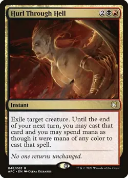 Hurl Through Hell NonFoil Forgotten Realms Commander 48 NM MTG - Image 1