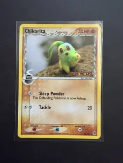 Pokemon TCG Chikorita Delta Species 44/101 Dragon Frontiers Reverse Holo LP - Image 1