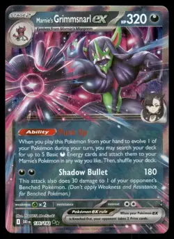 Marnie's Grimmsnarl ex 136/182 Double Rare Destined Rivals Pokemon Holo NM - Image 1