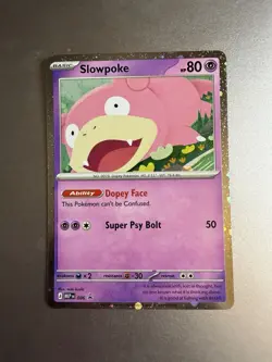 Slowpoke 086 HOLO BLEED SWIRL 🌀 Pitch Black Black Star Promo Pokemon TCG MINT - Image 1