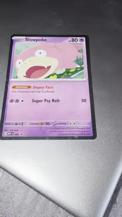 Slowpoke 086 HOLO BLEED SWIRL 🌀 Pitch Black Black Star Promo Pokemon TCG MINT - Image 2