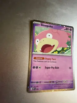 Slowpoke 086 HOLO BLEED SWIRL 🌀 Pitch Black Black Star Promo Pokemon TCG MINT - Image 3