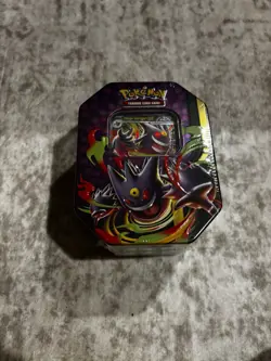 Pokemon TCG Mega Moonlit Tin Mega Gengar ex Promo Metal Tin - Image 1