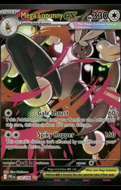Pokemon Cards Mega Lopunny ex 128/094 Holo Phantasmal Flames NM - Image 1