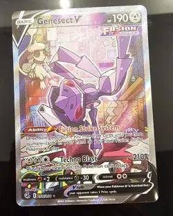 Pokemon Genesect V Full Art Ultra Rare Holo 255/264 Fusion Strike (NM) - Image 1