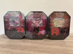 Pokemon TCG: Destined Rivals | Team Rocket Tin Set of 3 | New and Sealed - Image 1