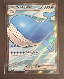 Wailord EX 97/84 FULL ART POKEMON PITCH BLACK - Image 1