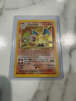 Pokemon TCG Charizard Base Set 4/102 Holo Rare Unlimited English 120 Hp 1999 - Image 1