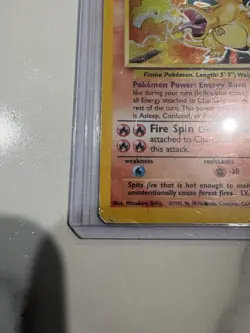 Pokemon TCG Charizard Base Set 4/102 Holo Rare Unlimited English 120 Hp 1999 - Image 3