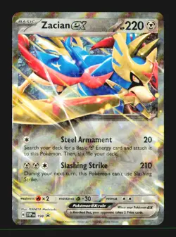 Zacian ex 198 Holo Promo Scarlet & Violet Promo Near Mint - Image 1