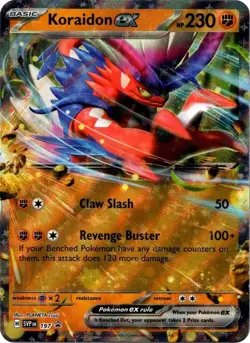 Koraidon ex 197 Holo Promo Scarlet & Violet Promo Near Mint - Image 3