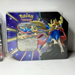 Pokemon TCG Crown Zenith Zacian ex & Koraidon ex Slashing Legends Tins - Sealed - Image 5