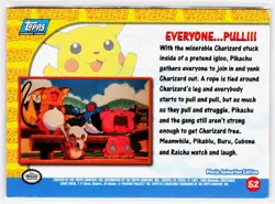 1999 Topps Pokemon the First Movie #52 Everyone... Pull!!! Blue Topps Logo - Image 2