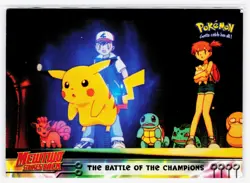 1999 Topps Pokemon the First Movie #25 The Battle of the Champions - Image 1