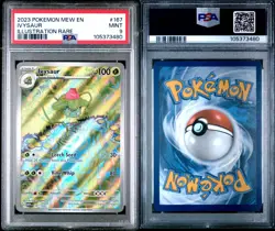 2023 POKEMON MEW EN-151 #167 IVYSAUR ILLUSTRATION RARE PSA 9 MINT - Image 3