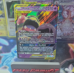 Pokemon Muk & Alolan Muk GX 61/214 Unbroken Bonds Ultra Rare Holo English 2019 - Image 1