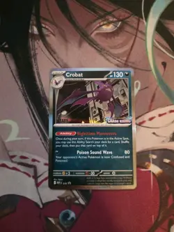 Pokemon Crobat #076 Chaos Rising Pre-Release Staff Promo NM - Image 1