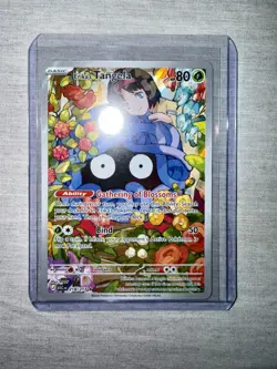 Pokemon TCG Erika's Tangela 218/217 Scarlet & Violet 151 Holo IR English - Image 3