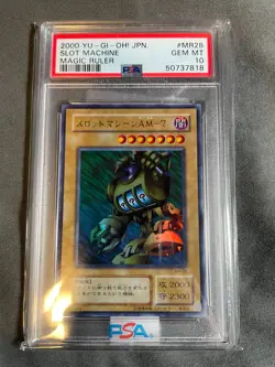 2000 Yu-Gi-Oh! JPN Slot Machine #MR28 Magic Ruler PSA 10 - Image 1