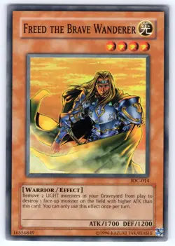 Freed the Brave Wanderer IOC-014 Invasion of Chaos Unlimited Yu-Gi-Oh NM - Image 1