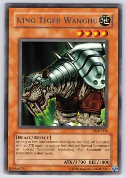 King Tiger Wanghu PGD-004 Pharaonic Guardian Unlimited Yu-Gi-Oh NM - Image 1
