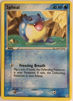POKEMON SPHEAL 74/101 EX HIDDEN LEGENDS COMMON NEAR MINT - Image 1