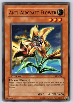 Anti-Aircraft Flower IOC-076 Invasion of Chaos 1st Edition Yu-Gi-Oh LP - Image 1
