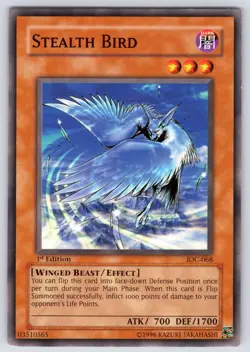 Stealth Bird IOC-068 Invasion of Chaos 1st Edition Yu-Gi-Oh LP - Image 1