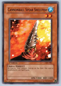Cannonball Spear Shellfish IOC-085 Invasion of Chaos 1st Edition Yu-Gi-Oh LP - Image 1