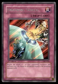 Yu Gi Oh! Draining Shield AST 054 Ancient Sanctuary 1st Edition Regular - Image 1