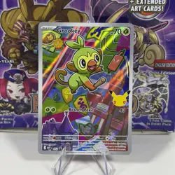 Pokemon Grookey First Partner Illustration Series 2 052 Promo 30th Anniversary - Image 1