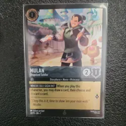 Disney Lorcana Mulan - Disguised Soldier Parks Promo English - Image 1
