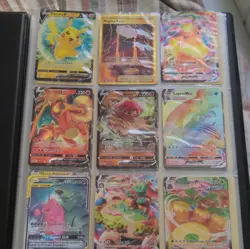 Pokemon TCG 9-Card Holo Lot - Pikachu & Charizard V/VMAX, TAG TEAM, - Image 1