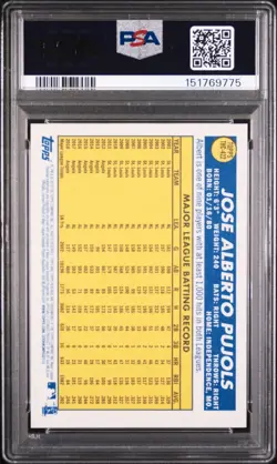 2019 Topps Heritage Chrome ALBERT PUJOLS Purple Refractor PSA 10 GEM MINT POP 26 - Image 2