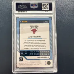 2024-25 Donruss Optic Ayo Dosunmu #103 Pink Velocity /79 PSA 10 - Image 2