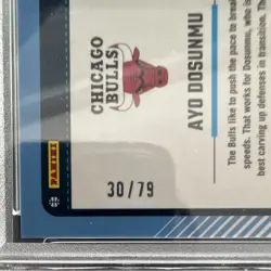 2024-25 Donruss Optic Ayo Dosunmu #103 Pink Velocity /79 PSA 10 - Image 3