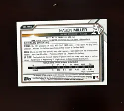 2021 Bowman Chrome Mason Miller 1st Auto #CDA-MMIL - Image 5
